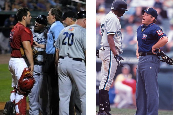 Bob Bainter (left) and Greg Chittenden (right) served as minor league baseball umpires before joining BNSF.
