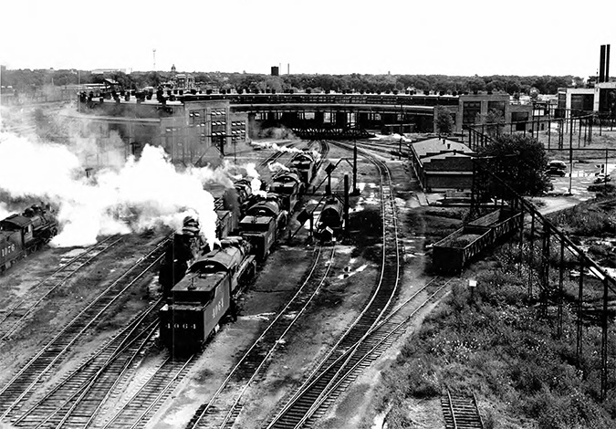 Emporia’s mechanical facilities helped keep freight moving across the network. 
