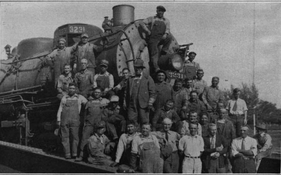 Santa Fe Railroad Gallup foremen and crew in 1932.