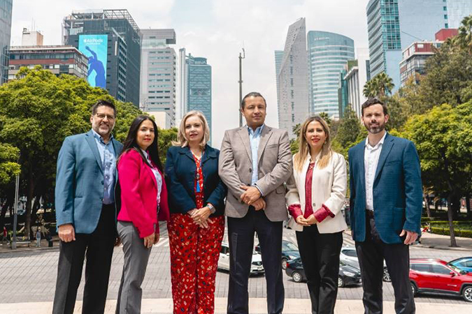 From left: Victor Valdes, director, Mexico Market; Laura Hernandez, manager, Mexico Market, Mexico City; Elisa Angles, manager, Mexico Market, Queretaro; and Antonio Gomez, manager, Mexico Market, Mexico 