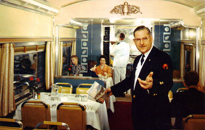 NP dining car steward